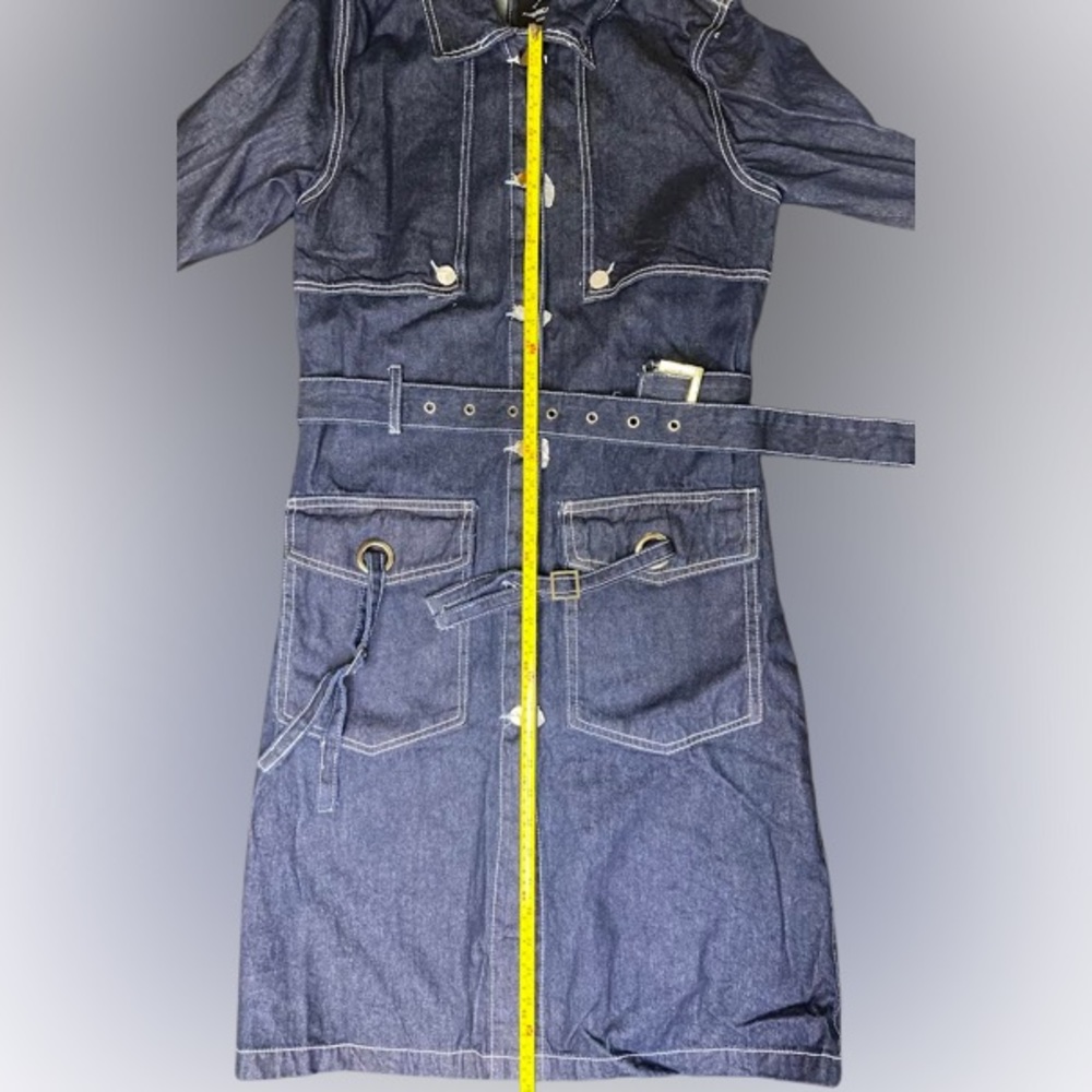 American Bazi Denim Trench Coat Women's - Picture 4 of 8